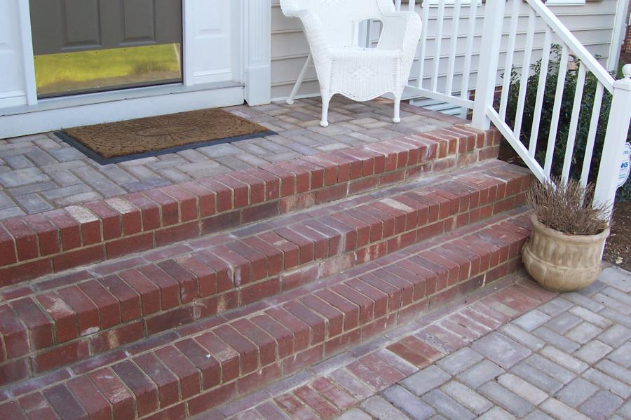 Front steps and landing