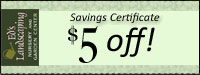 Earn a $5 savings certificate