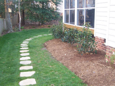 stone path lawncare